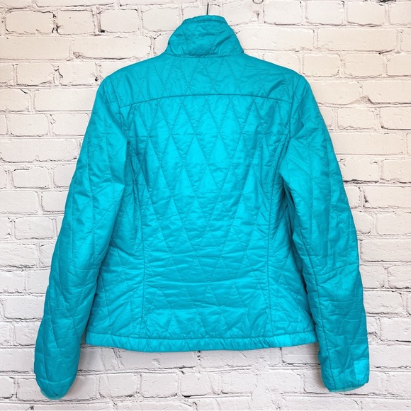 Patagonia Nano Puff Primaloft Diamond Quilted Full-Zip Jacket Turquoise Sz S/M - Picture 7 of 15